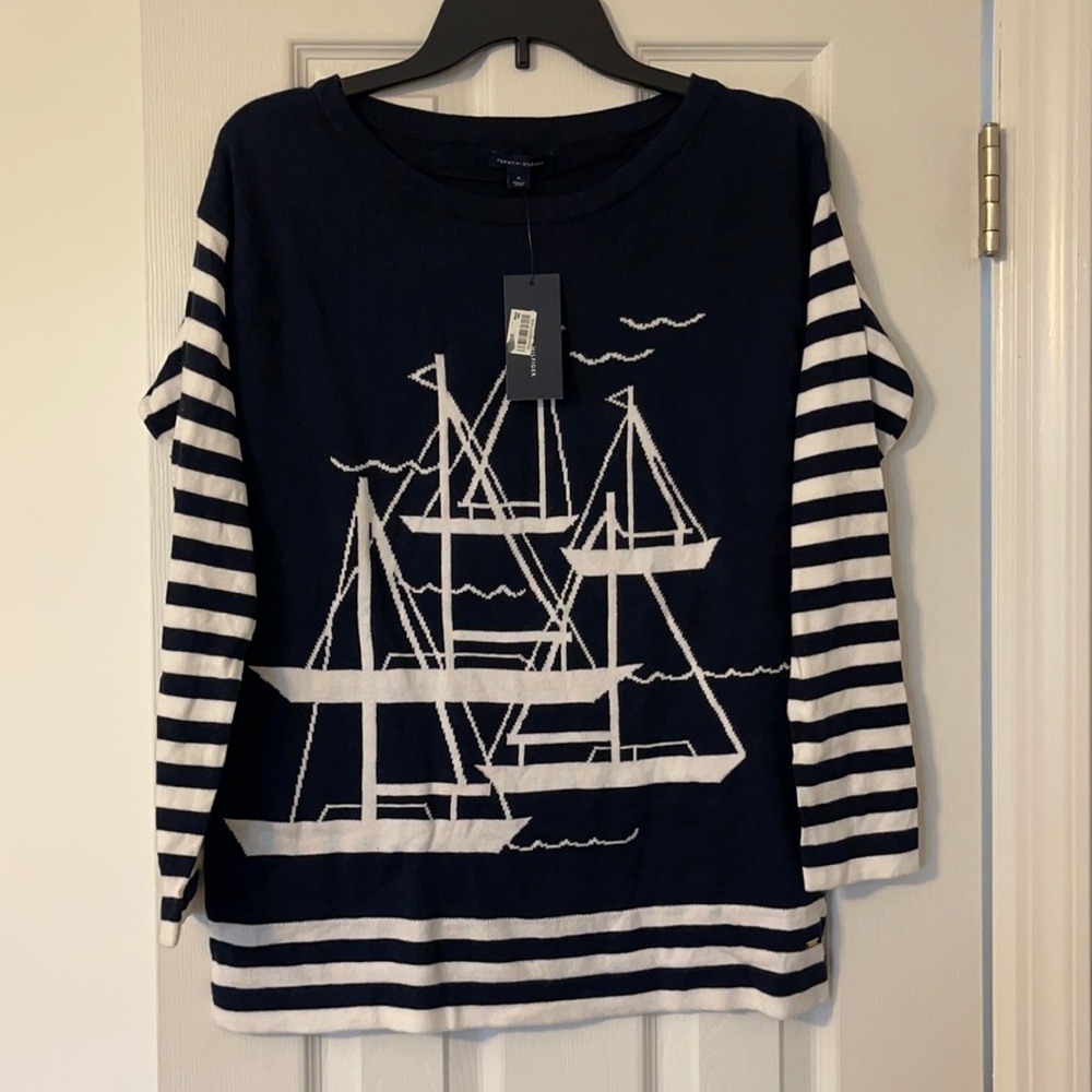 Tommy Hilfiger nautical sweater new with tags never worn.